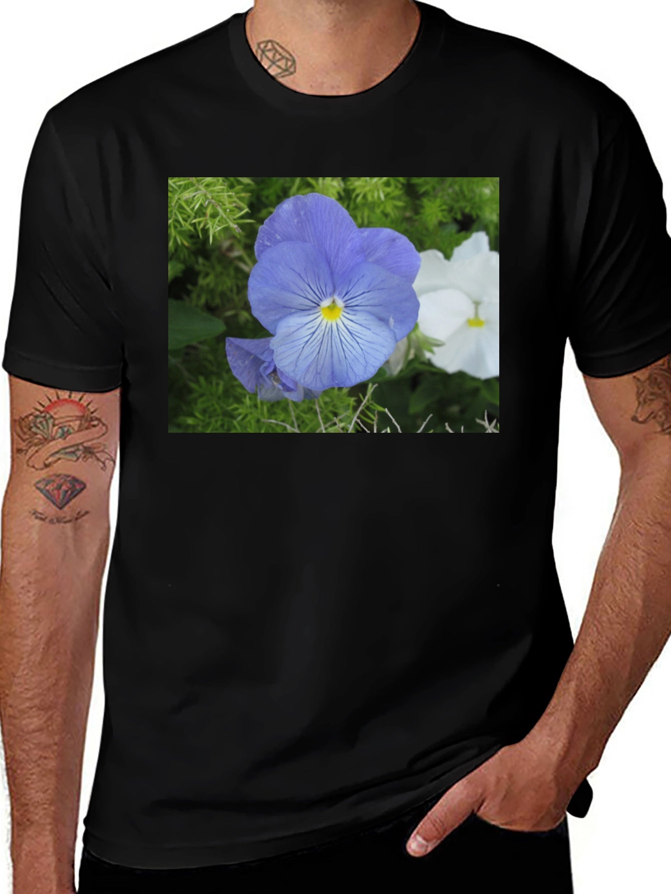 Floral Print Crew Neck T-Shirt