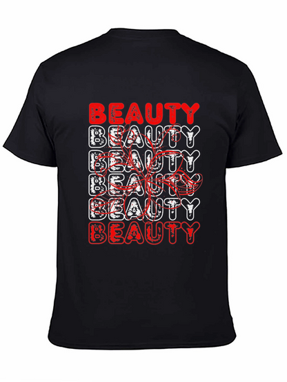 Beauty Graphic Print Black T-Shirt