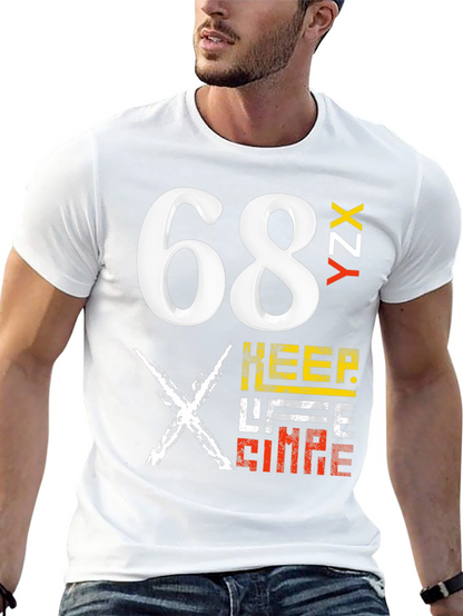 Bold Graphic Tee - 68 YZX Keep Life Simple