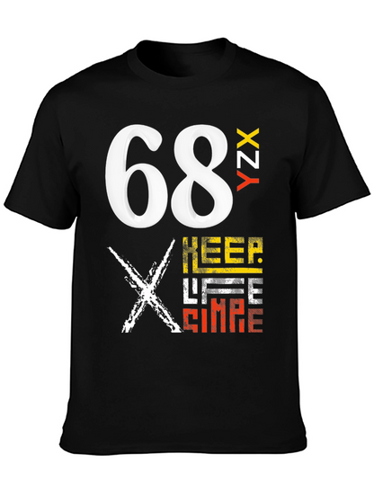 Bold Graphic Tee - 68 YZX Keep Life Simple