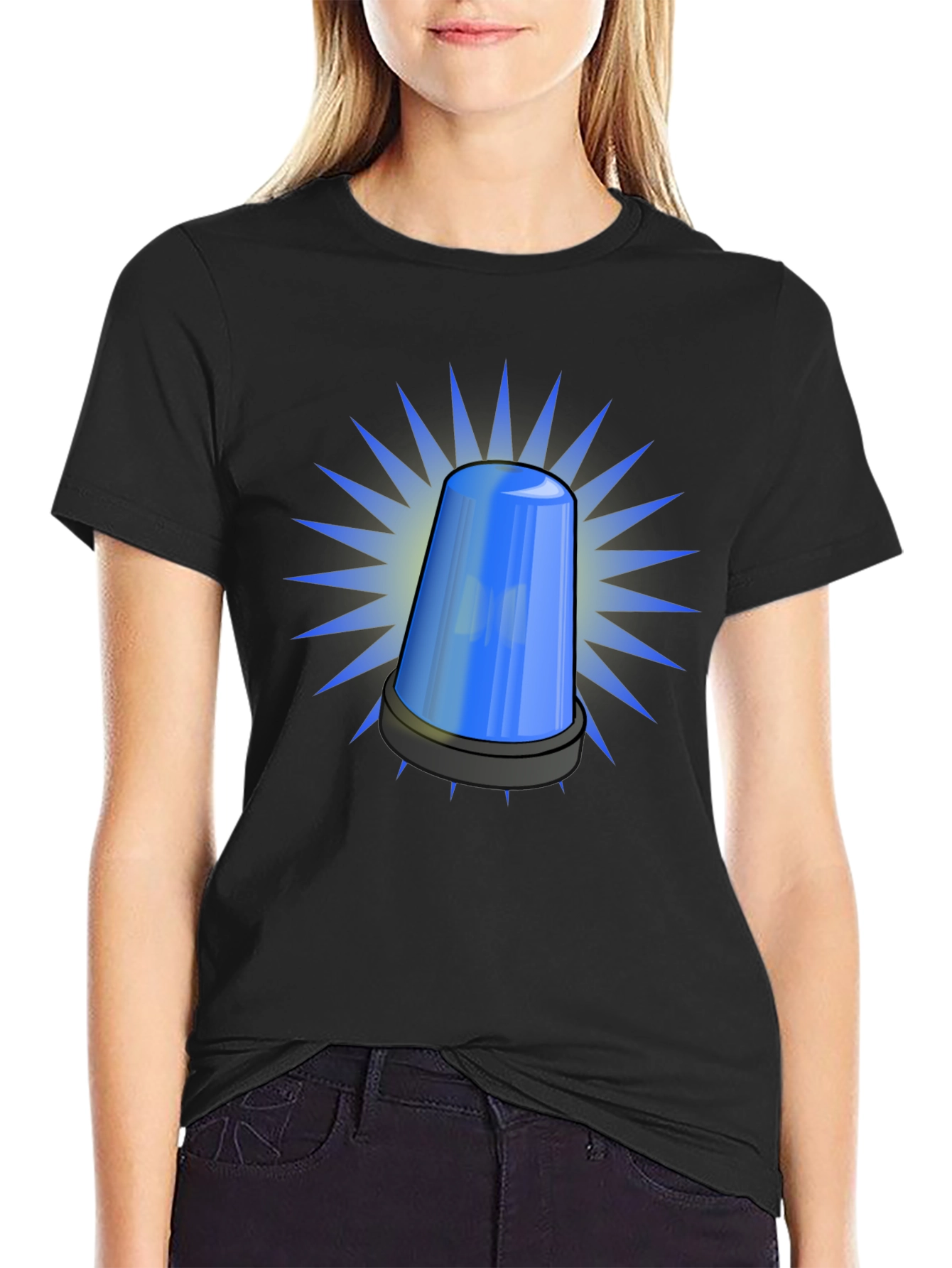 Blue Siren T-Shirt - Novelty Graphic Tee