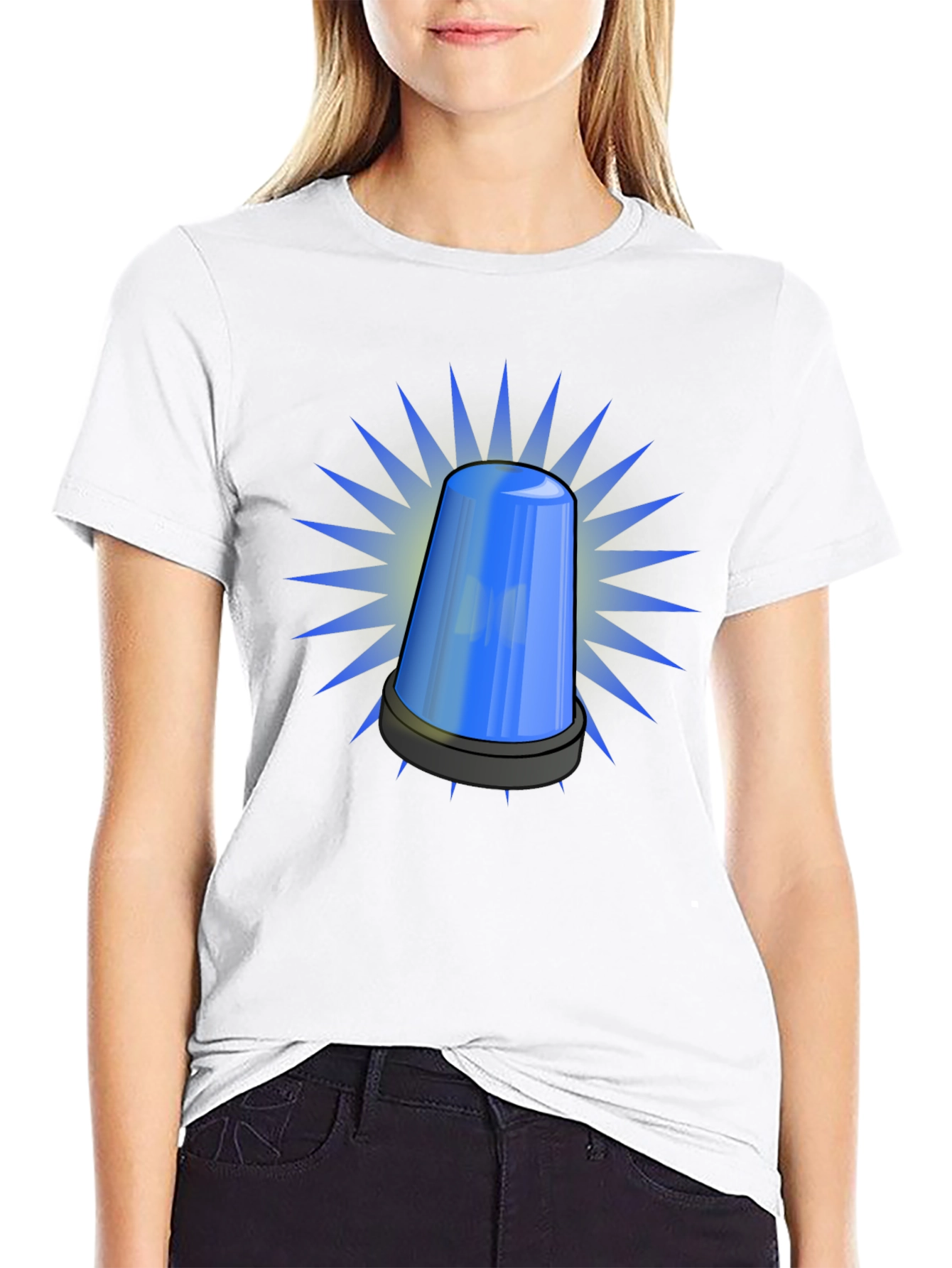 Blue Siren T-Shirt - Novelty Graphic Tee