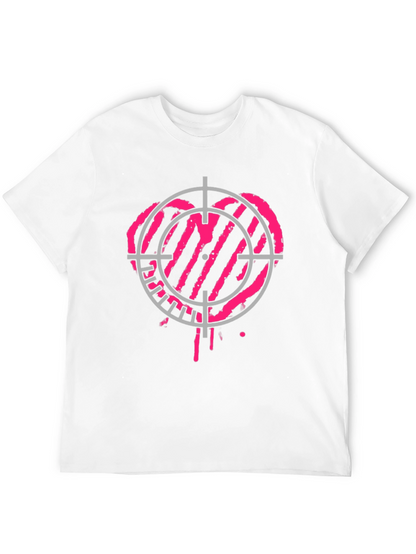 Heart Target Black T-Shirt - Unique Graphic Tee