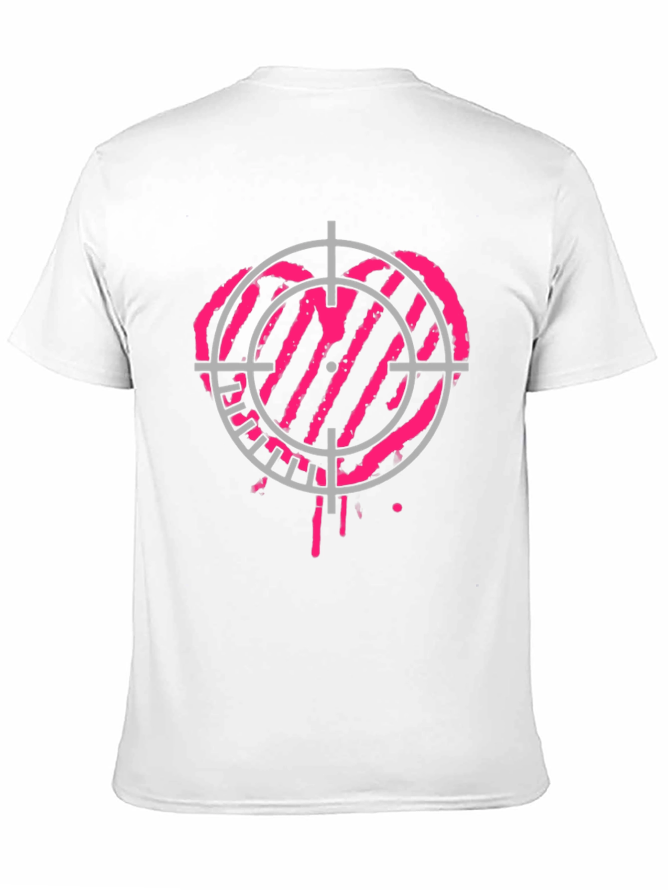 Heart Target Black T-Shirt - Unique Graphic Tee