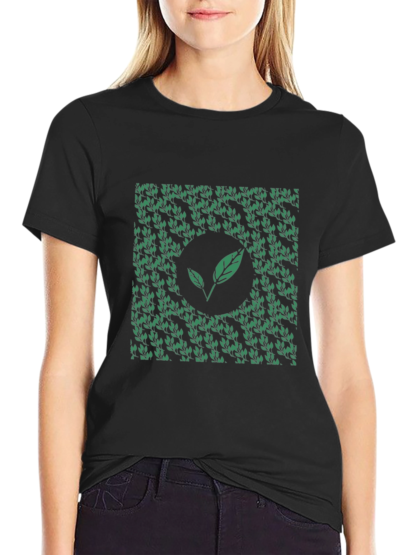 Nature Inspired Black T-Shirt