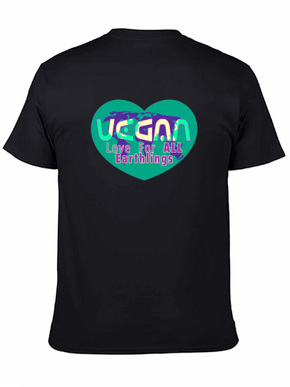 Vegan Earthlings Graphic T-Shirt - Unisex Black Tee