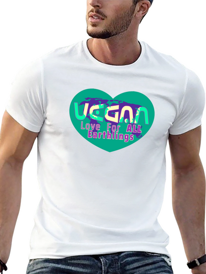 Vegan Earthlings Graphic T-Shirt - Unisex Black Tee