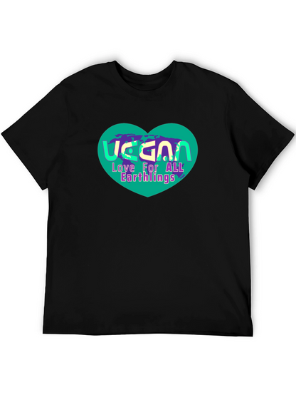 Vegan Earthlings Graphic T-Shirt - Unisex Black Tee