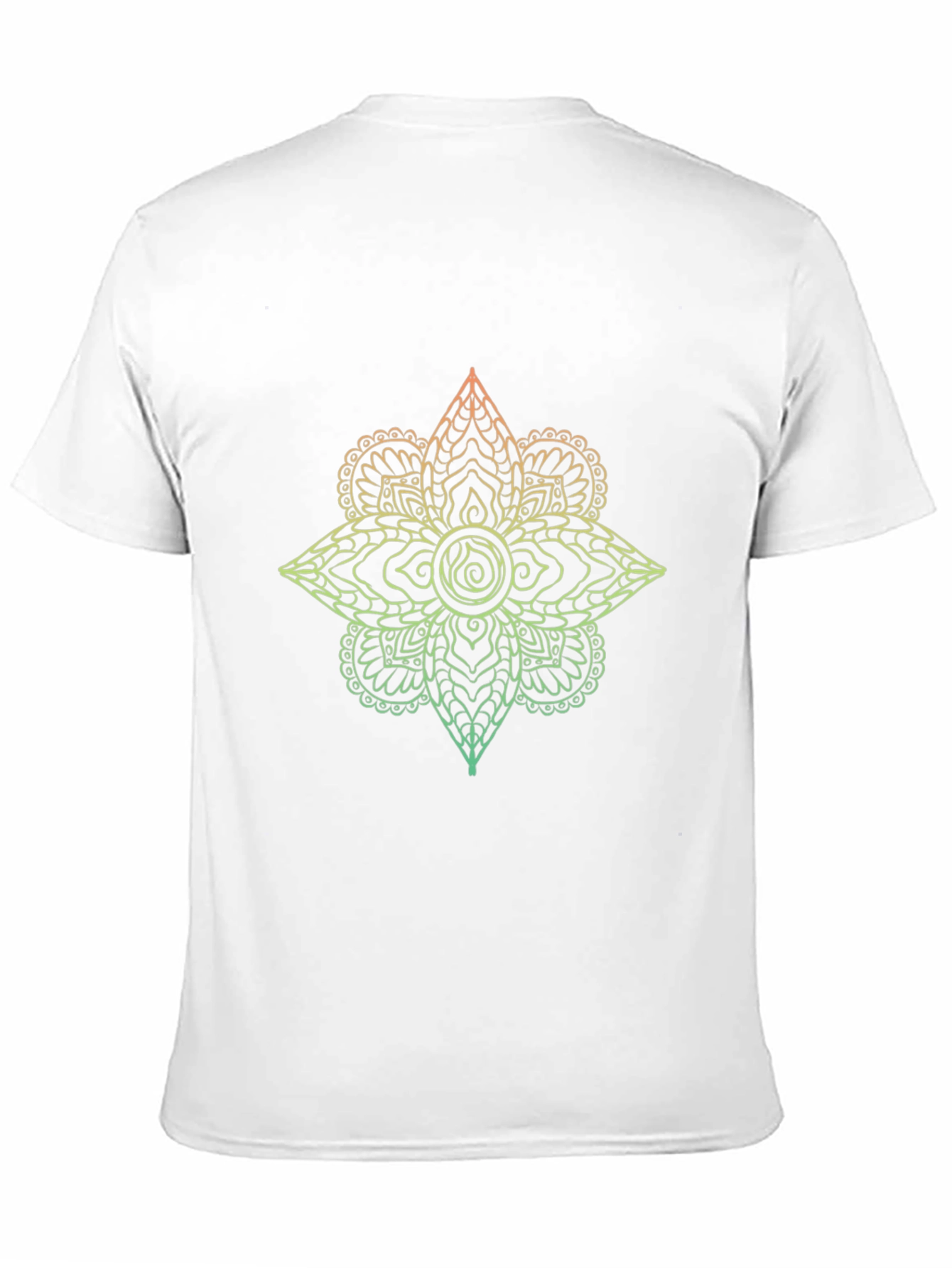 Ombre Mandala Graphic Tee - Mens Black T-Shirt