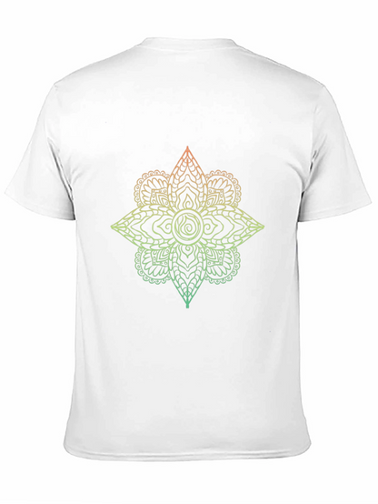 Ombre Mandala Graphic Tee - Mens Black T-Shirt