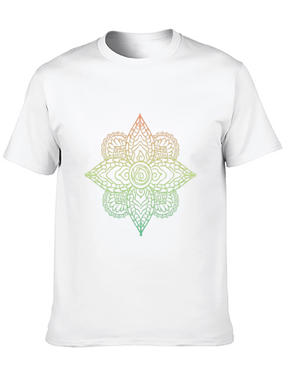 Ombre Mandala Graphic Tee - Mens Black T-Shirt