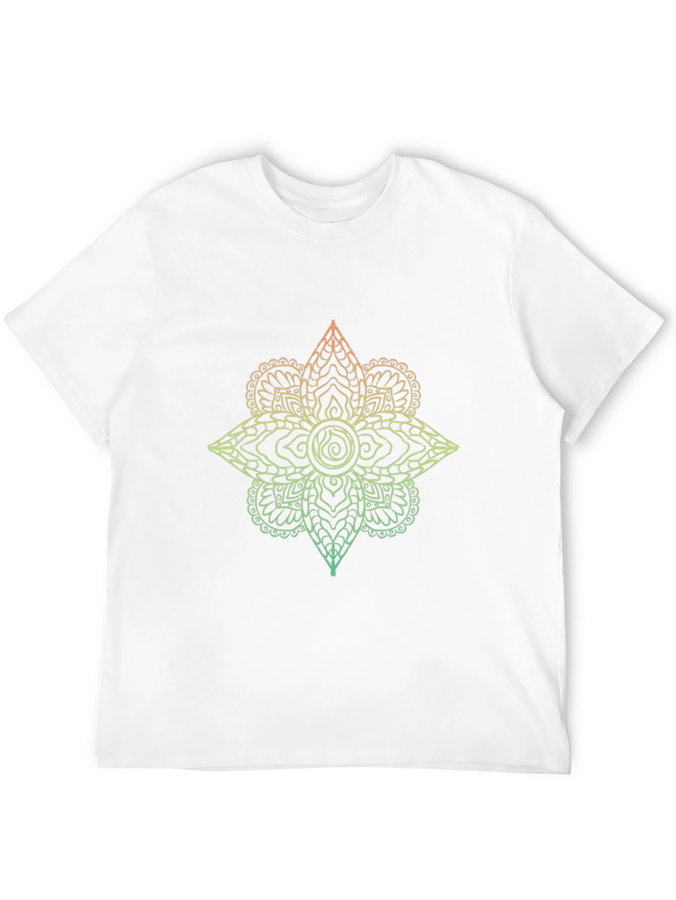 Ombre Mandala Graphic Tee - Mens Black T-Shirt