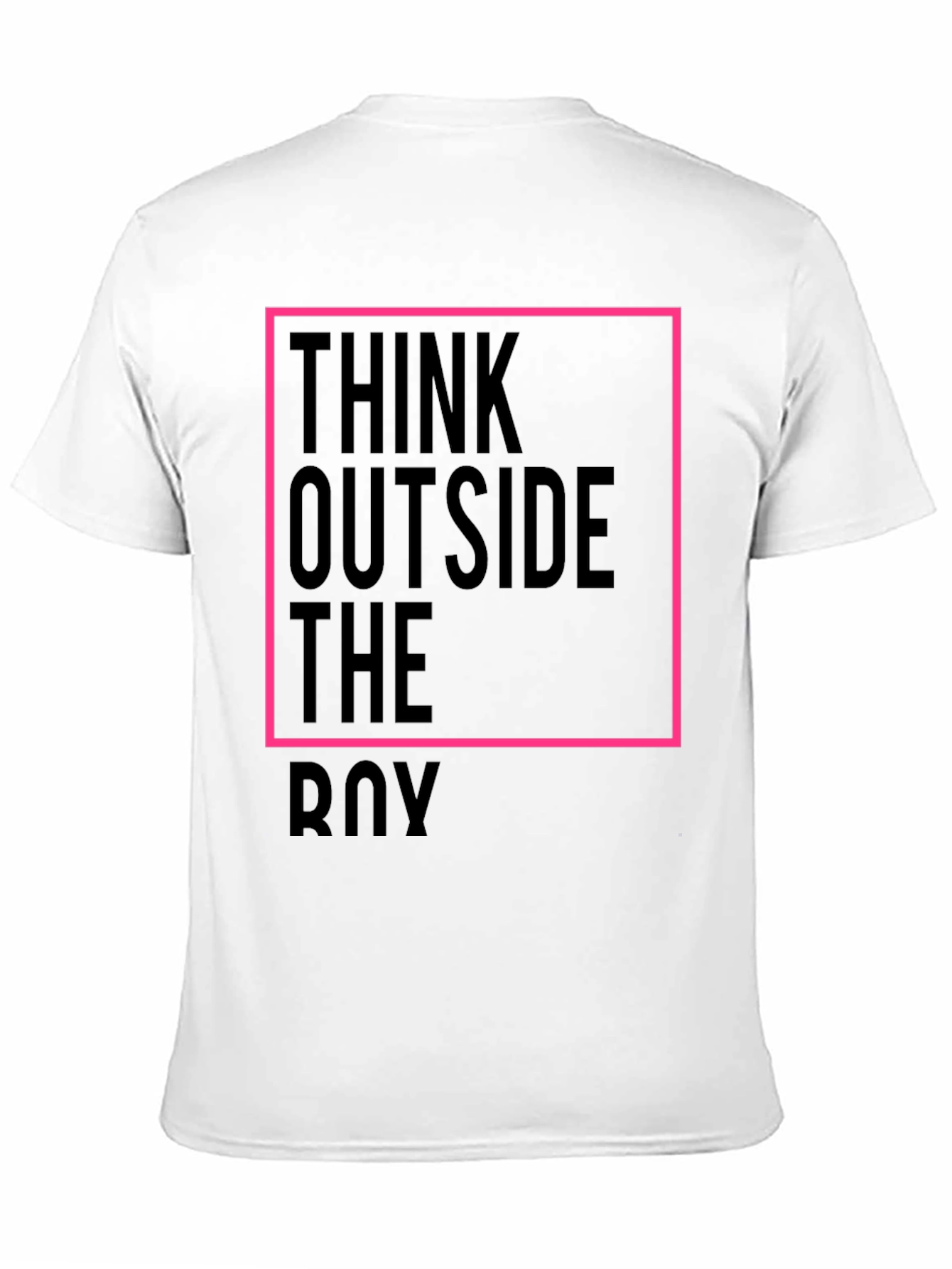 Think Outside the Box Black Graphic Tee
