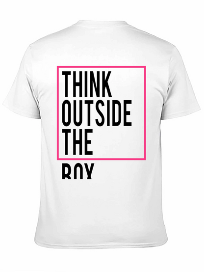 Think Outside the Box Black Graphic Tee