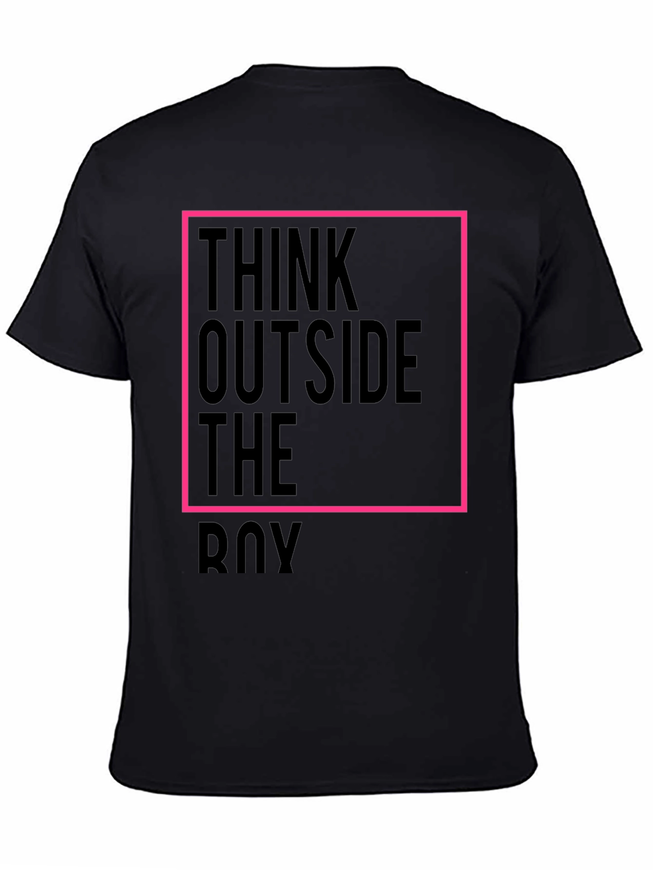 Think Outside the Box Black Graphic Tee