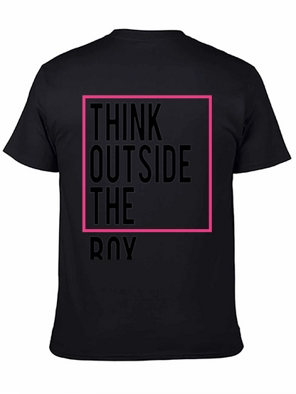 Think Outside the Box Black Graphic Tee