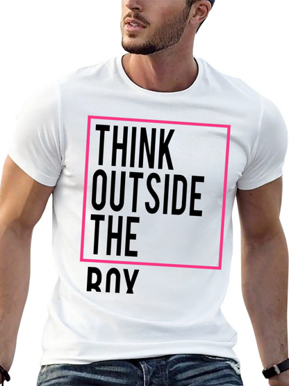 Think Outside the Box Black Graphic Tee