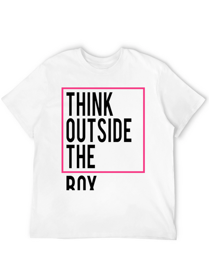 Think Outside the Box Black Graphic Tee