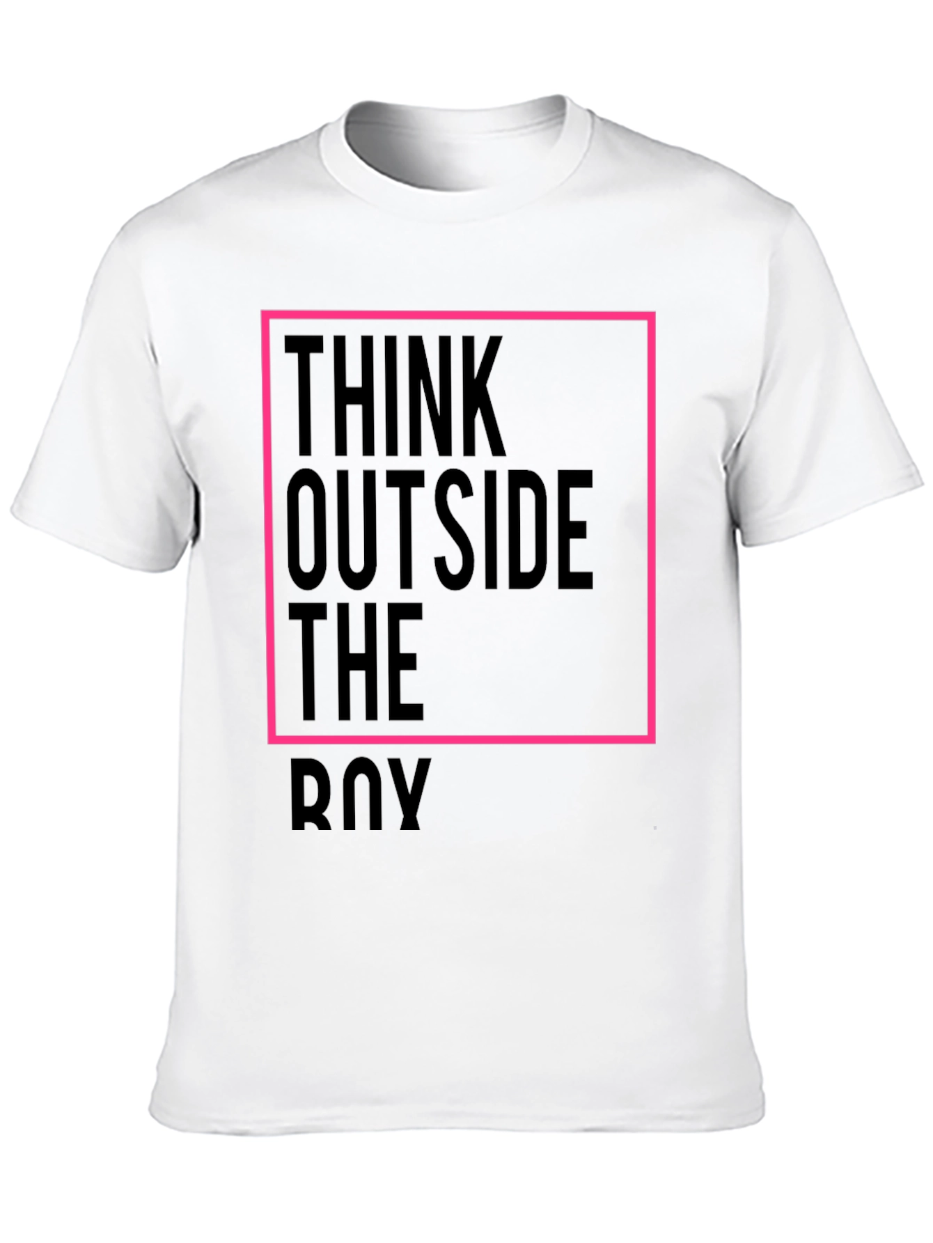 Think Outside the Box Black Graphic Tee