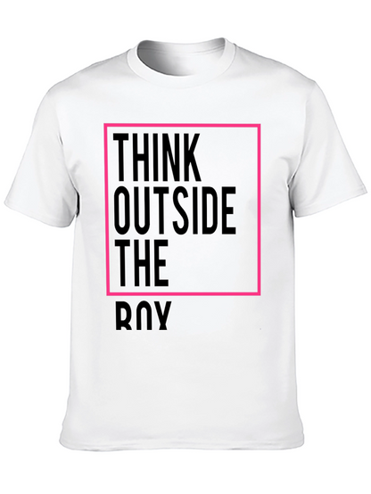 Think Outside the Box Black Graphic Tee