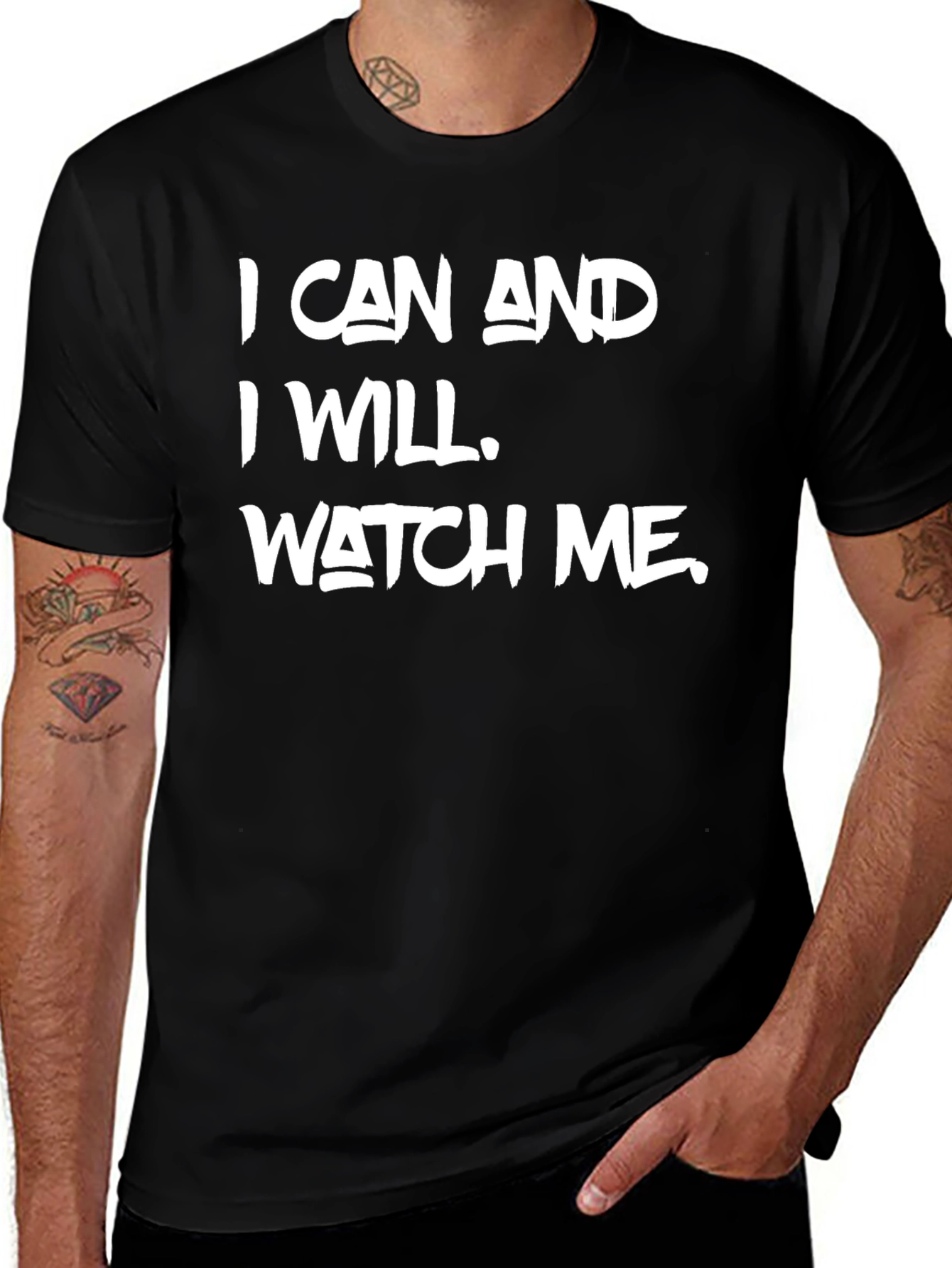 Motivational Graphic Tee - I Can & I Will