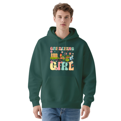 Retro Gardening Girl Graphic Hoodie