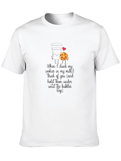Milk & Cookies Graphic T-Shirt - Dunking Love