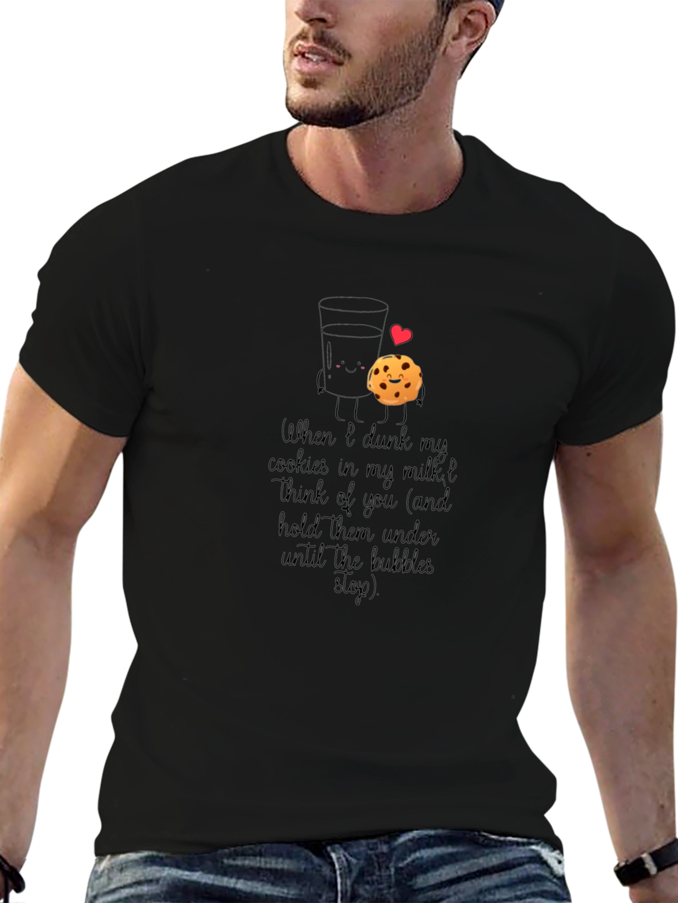 Milk & Cookies Graphic T-Shirt - Dunking Love