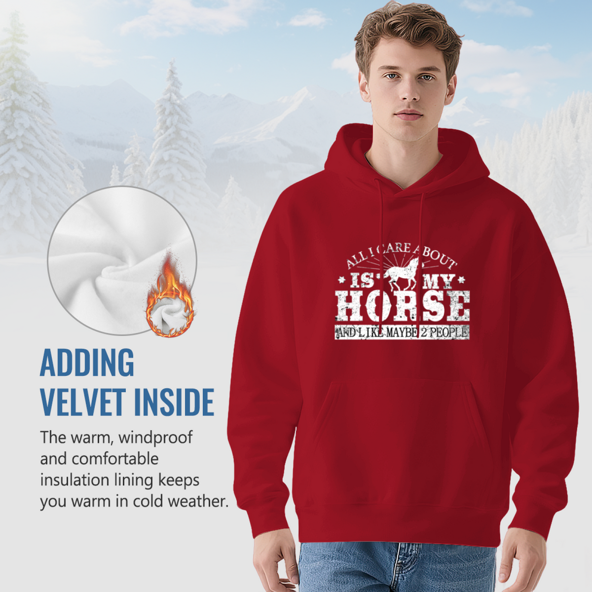 All I Care Bout Is My Horse Hoodie
