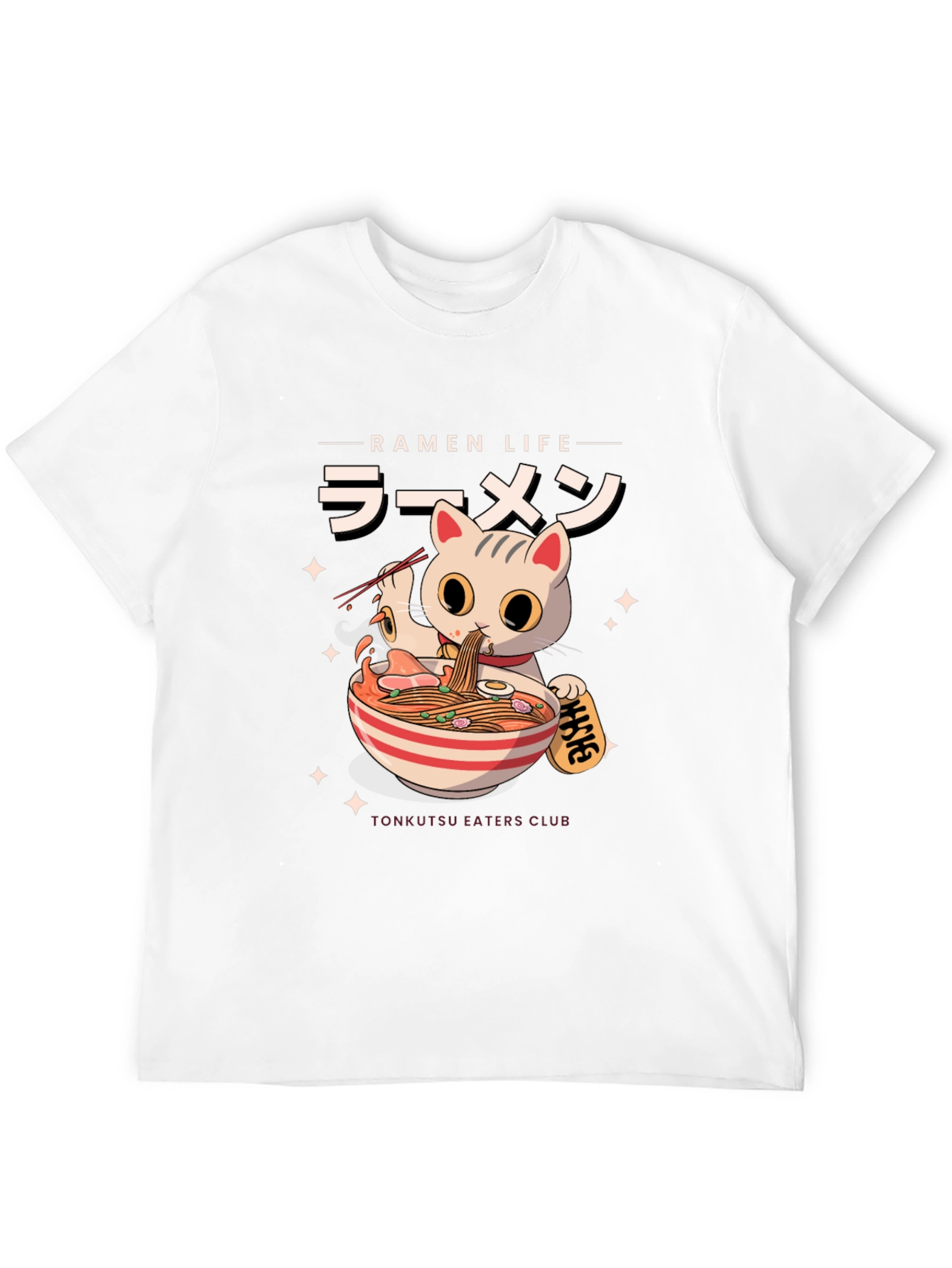 Ramen Cat T-Shirt - Tonkatsu Eaters Club
