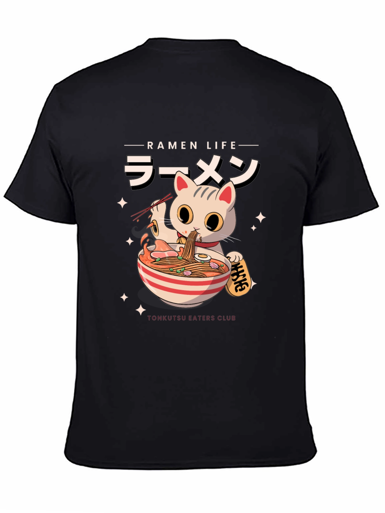 Ramen Cat T-Shirt - Tonkatsu Eaters Club