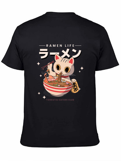 Ramen Cat T-Shirt - Tonkatsu Eaters Club