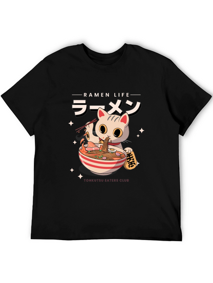 Ramen Cat T-Shirt - Tonkatsu Eaters Club