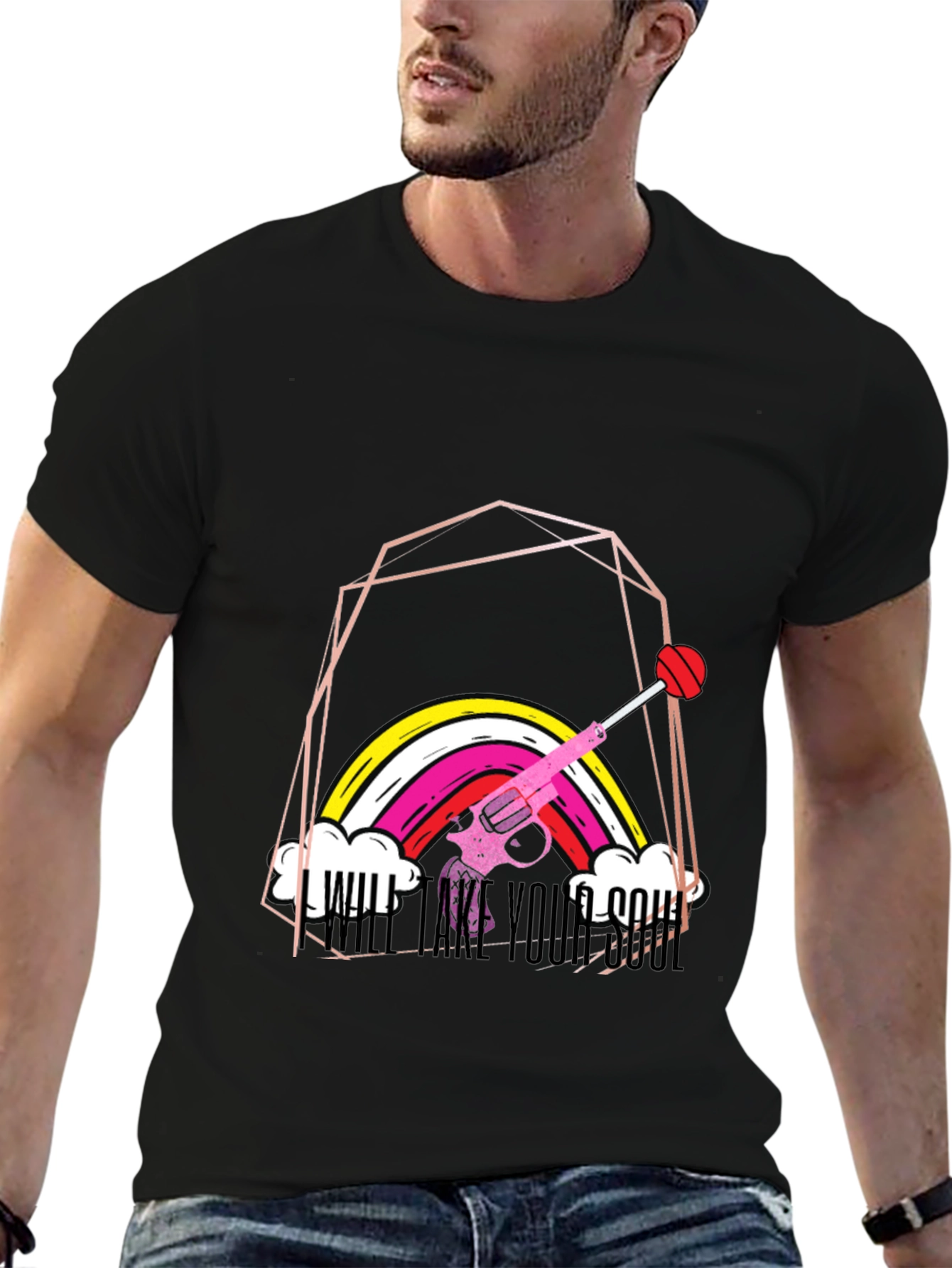 Rainbow Gun T-Shirt - Will Take Your Soul