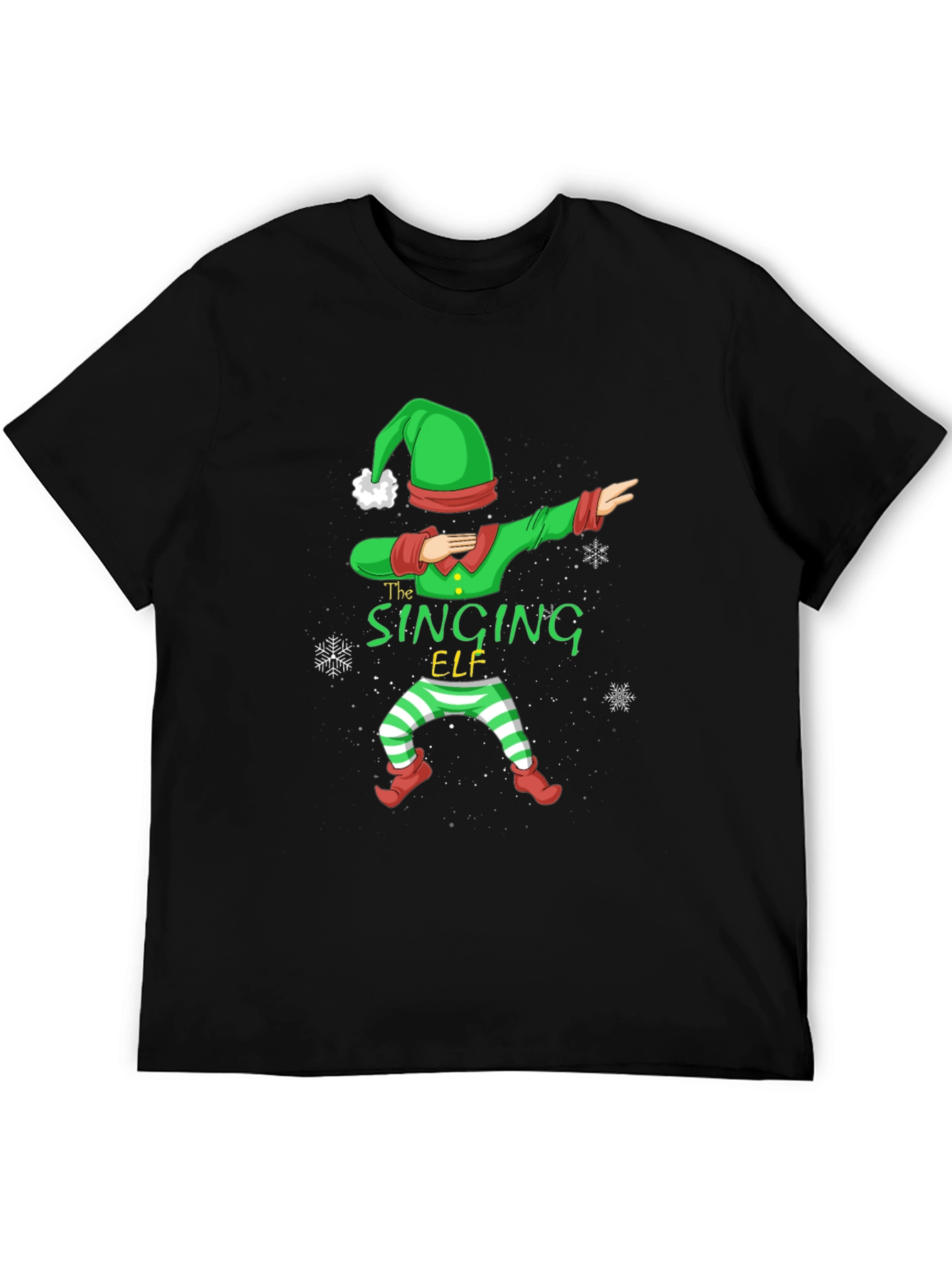 Singing Elf Dabbing Christmas T-Shirt