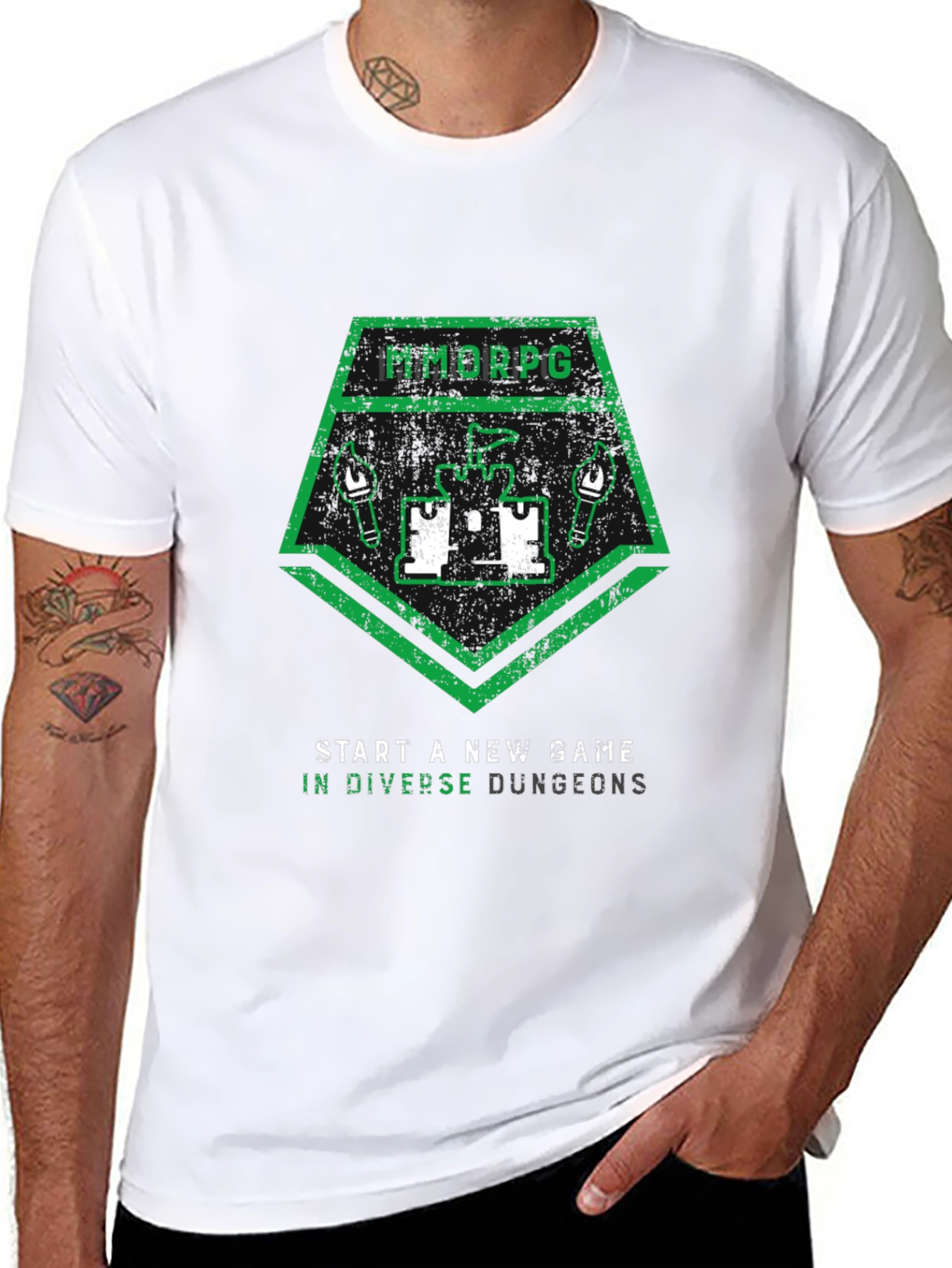 MMORPG Start a New Game Graphic T-Shirt