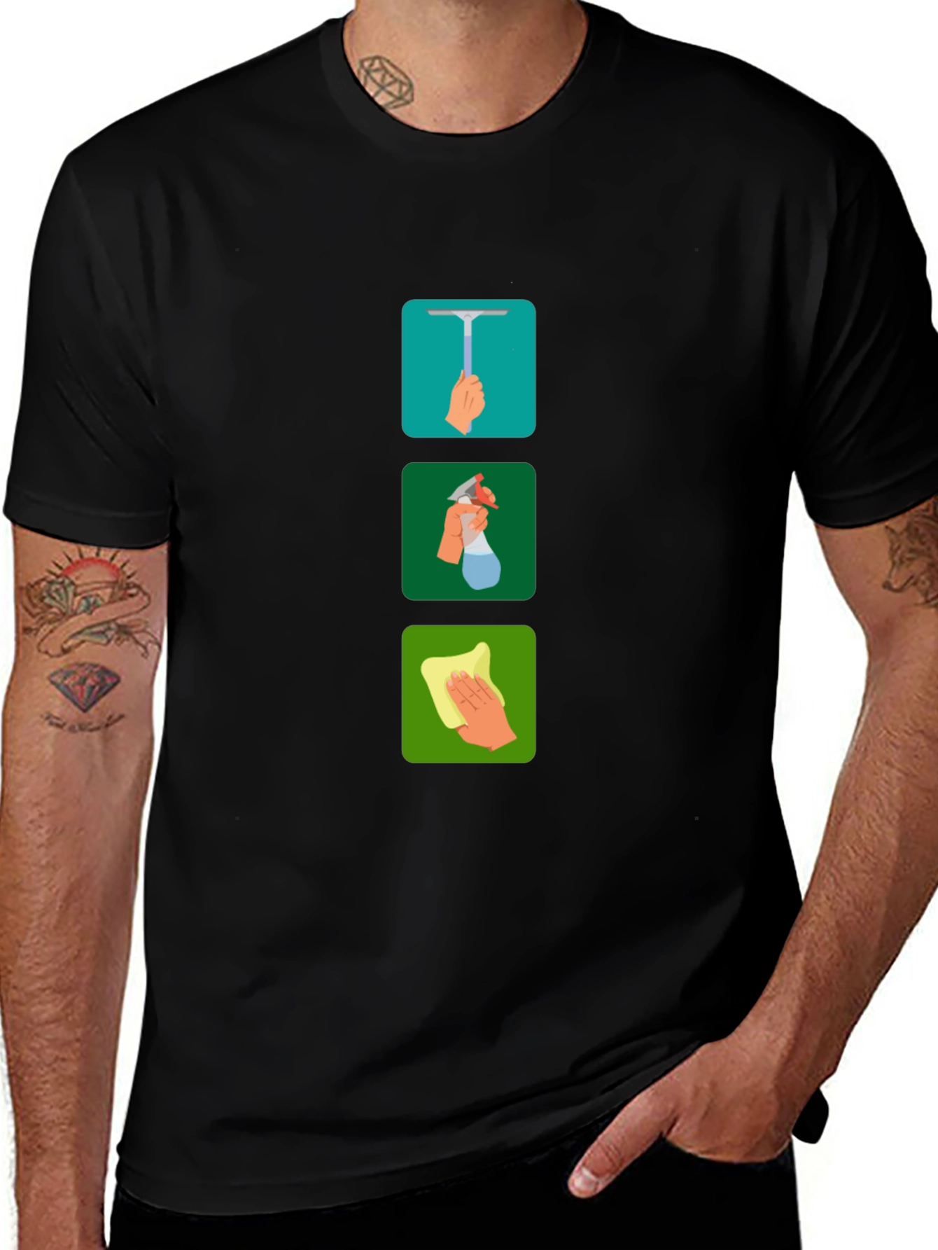 Cleaning Crew Graphic T-Shirt