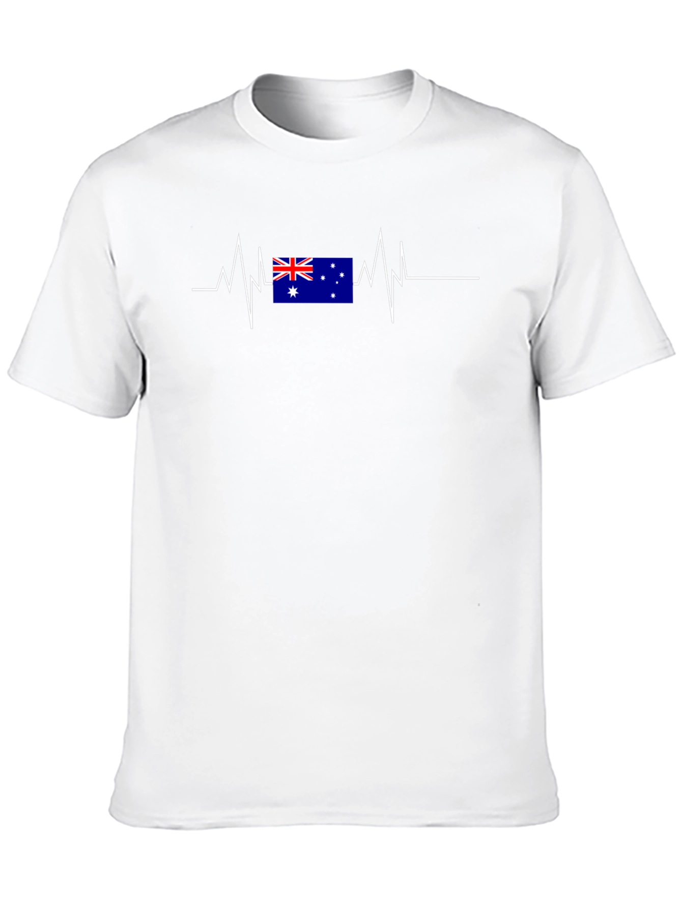 Australia Flag Heartbeat T-Shirt
