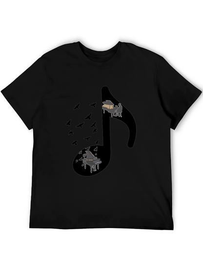 Musical Note Piano Graphic Tee