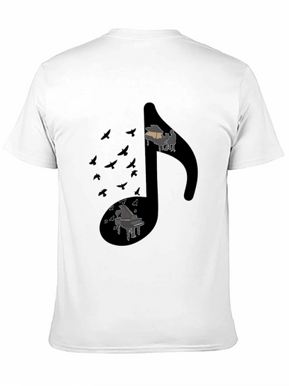Musical Note Piano Graphic Tee