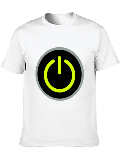 Power Button Graphic Tee - Black