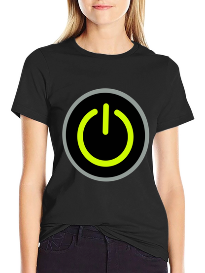 Power Button Graphic Tee - Black