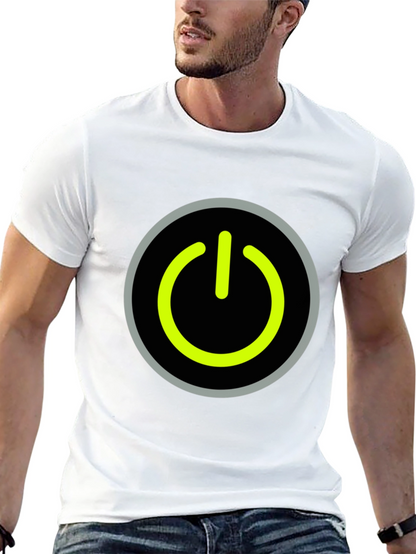 Power Button Graphic Tee - Black