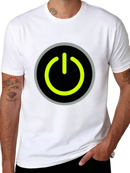 Power Button Graphic Tee - Black