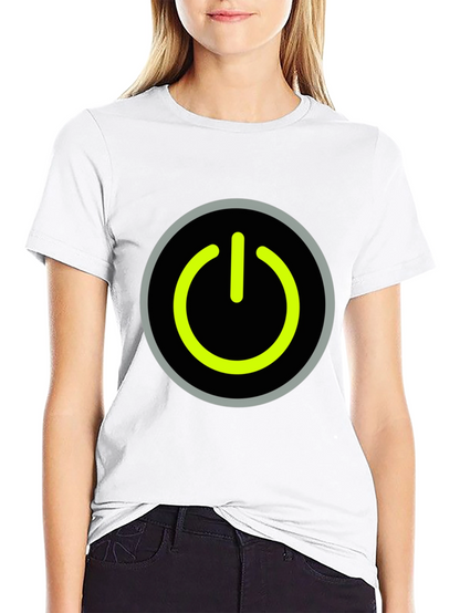 Power Button Graphic Tee - Black
