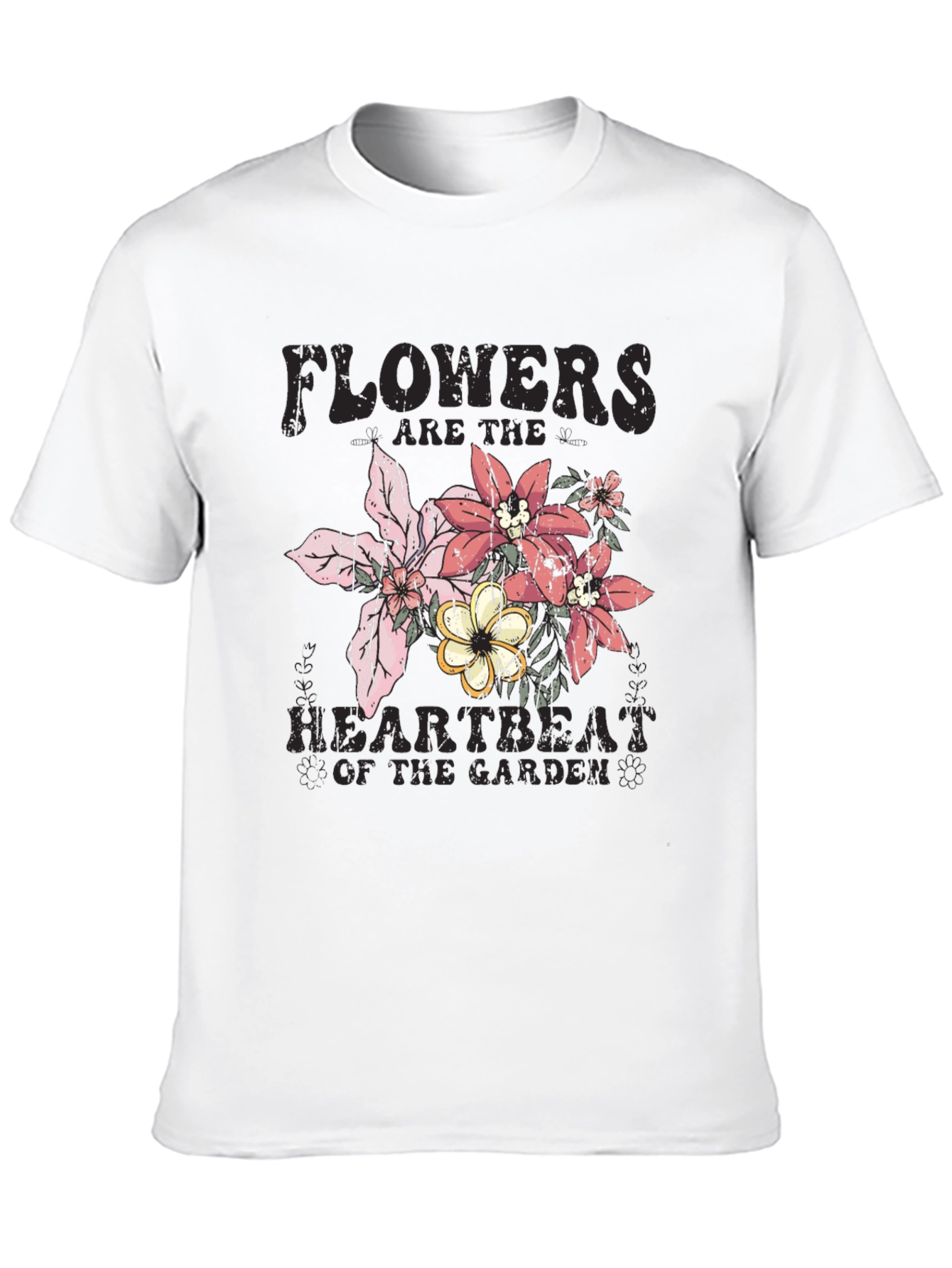 Flowers Heartbeat Garden T-Shirt