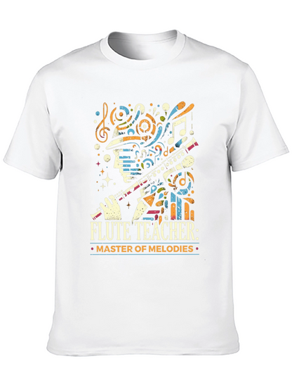 Flute Teacher T-Shirt - Master of Melodies Tee