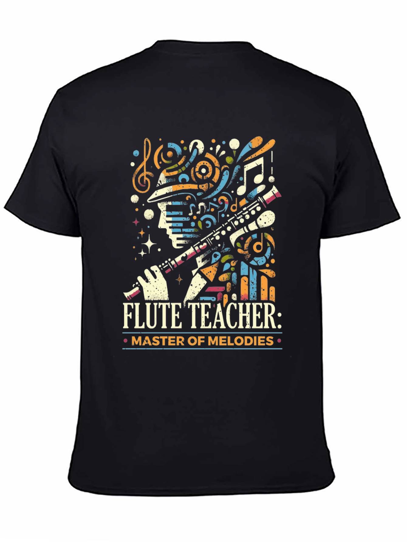 Flute Teacher T-Shirt - Master of Melodies Tee