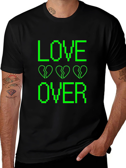 Love Over Black Graphic T-Shirt