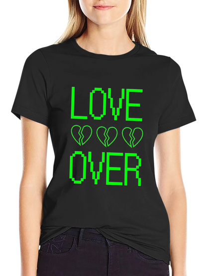Love Over Black Graphic T-Shirt